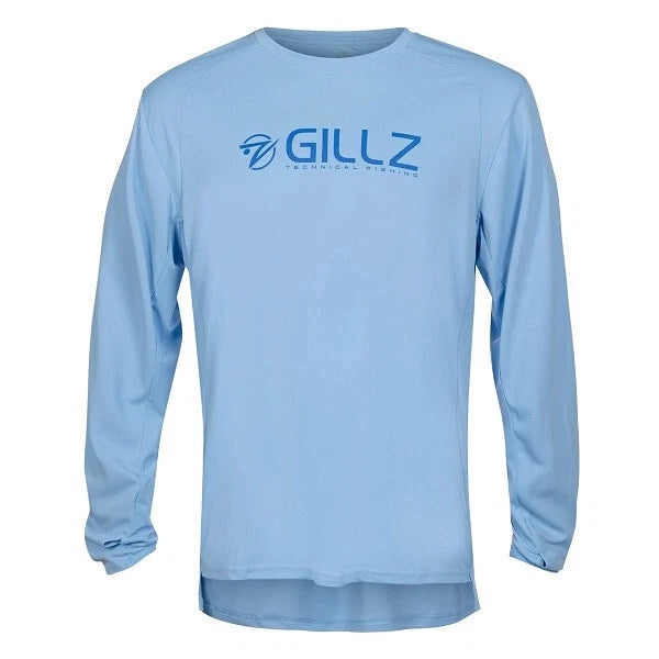 Gillz Pro Series Long Sleeve Shirt for Men (Powder Blue, Medium) GMLUVPR-434-M