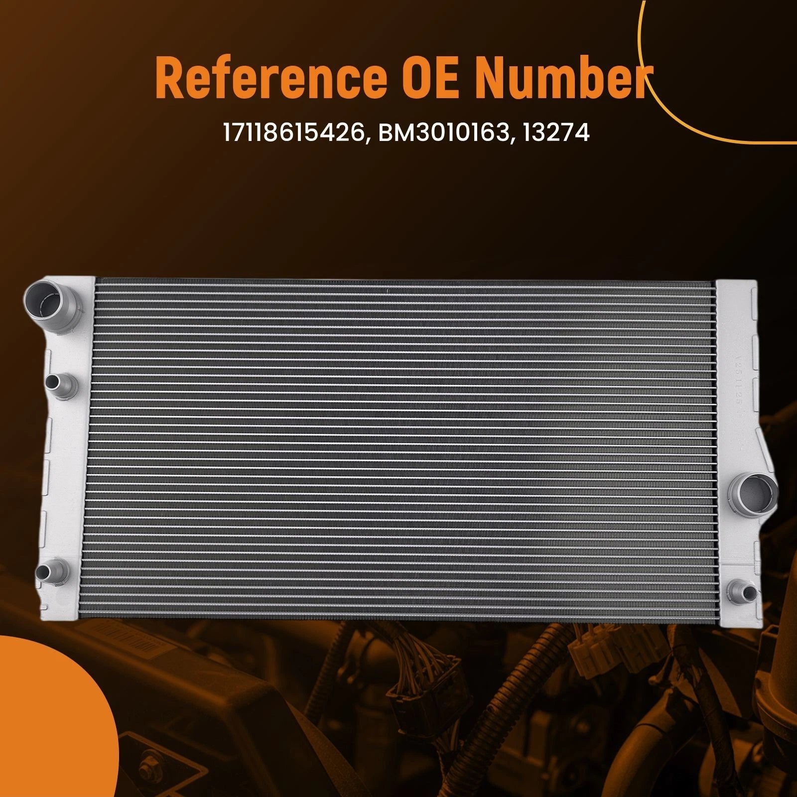 Aluminum Engine Radiator for BMW 535i GT xDrive (2010–2016) BM3010163