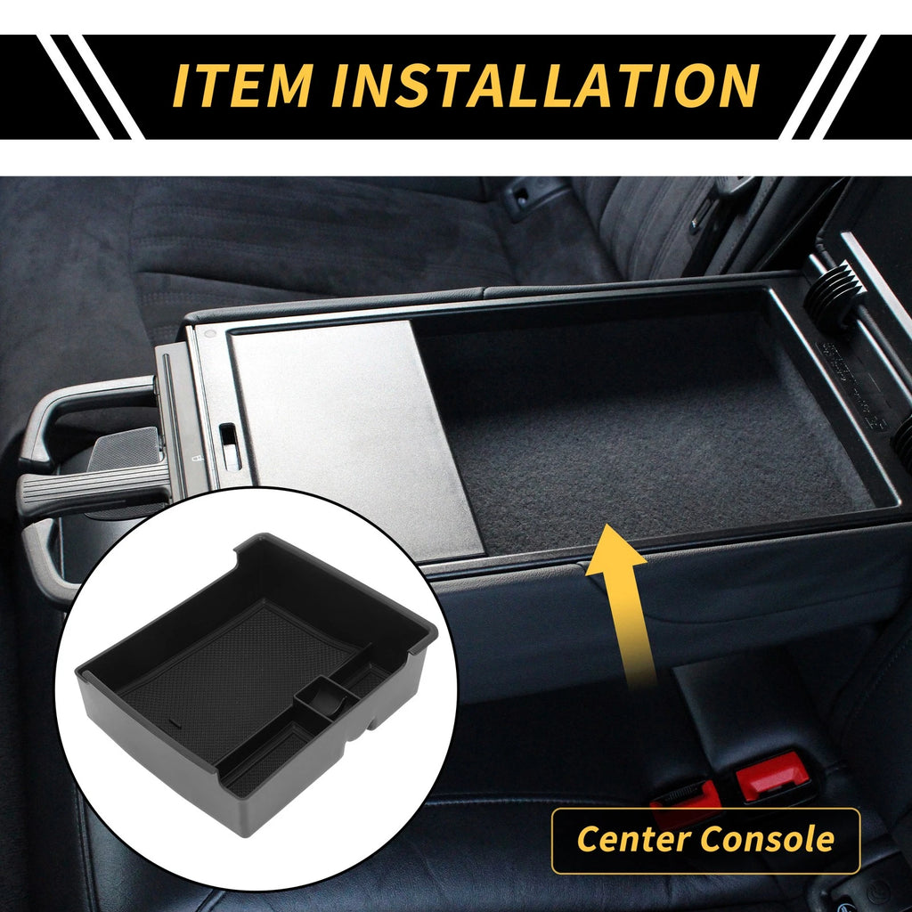 Center Console Armrest Organizer Tray for Ford Maverick (2022–2024) Black