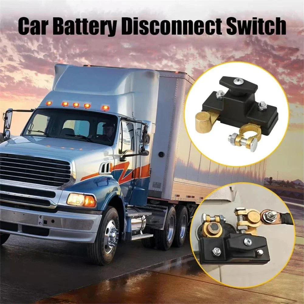 Universal Car Battery Disconnect Isolator Cut Off Switch 12-24V Terminal
