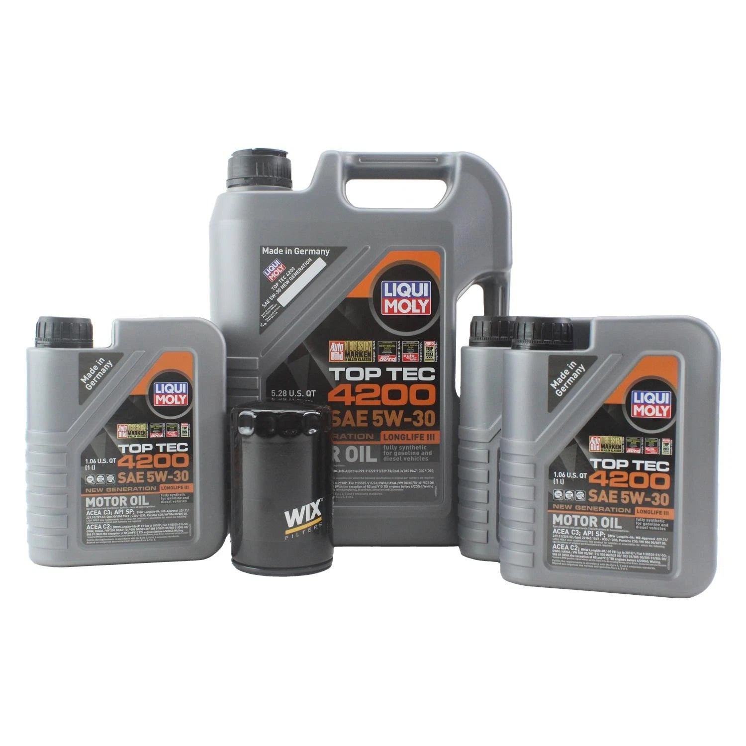 8L Liqui Moly Top Tec 4200 5W-30 Engine Oil Change Kit for Audi RS6 (2003–2010)