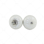 6X Vintage Ceramic Cupboard Door Knobs for Drawer Pulls