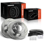 6x Rear Drilled Brake Rotors & Ceramic Pads for Nissan NV1500 (2012–2021)