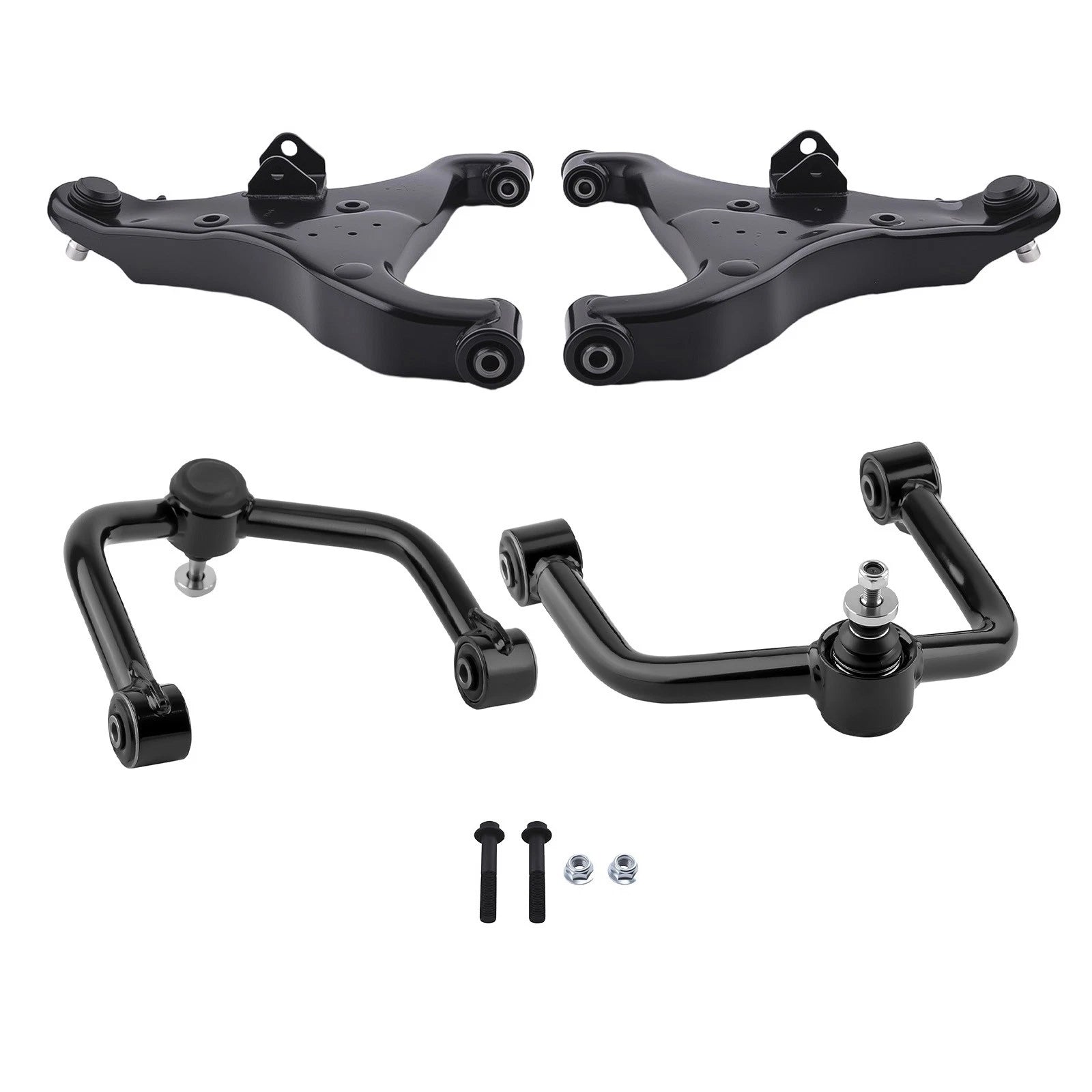 Set of 2 Front Upper Lower Control Arms for Nissan Armada Titan (2004–2015)