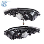 LH + RH Headlight for Subaru Legacy (2008–2009) Black Housing Halogen