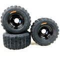 Set of 2 Black DWT Front and Rear Wheels for Honda ATC 70 (1970–1985)