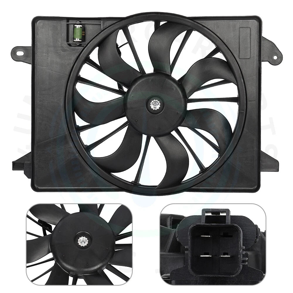 Radiator Cooling Fan Assembly for Dodge Challenger Chrysler 300 (2009–2018)