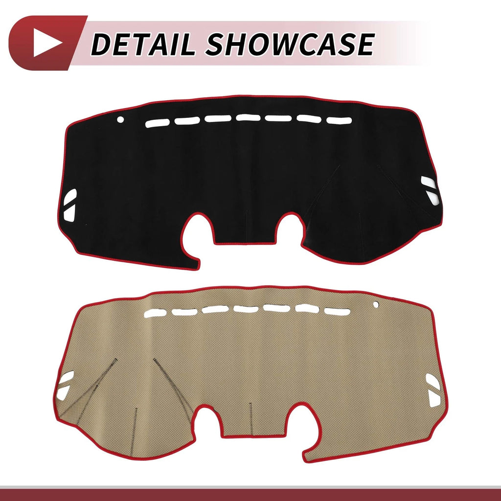 Dashboard Cover Mat for Mazda 2 Demio (2007–2014) Sun Protector Black Red