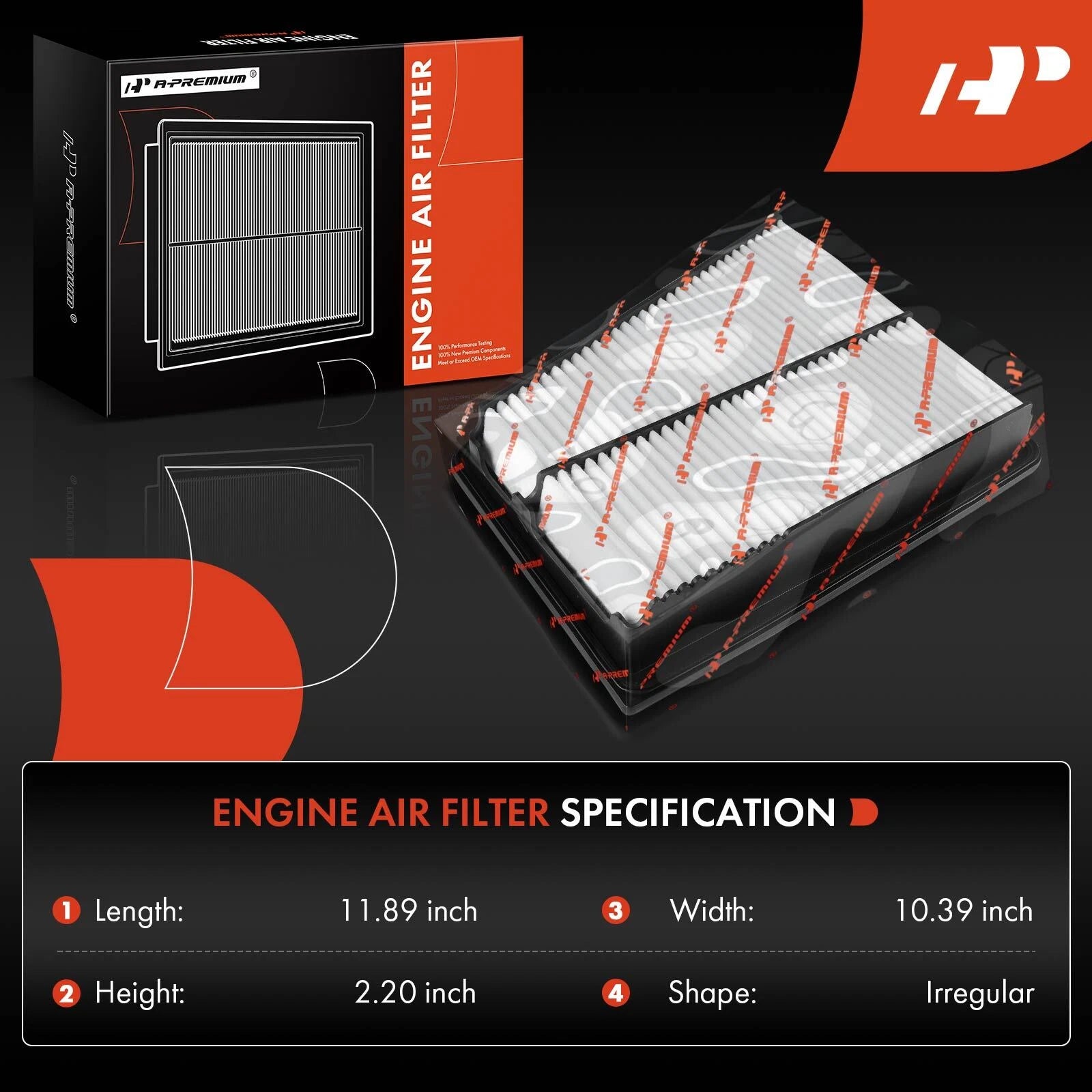 Engine Air Filter for Hyundai Genesis (2009–2014), Equus (2011–2016), Kia K900 (2015–2017)