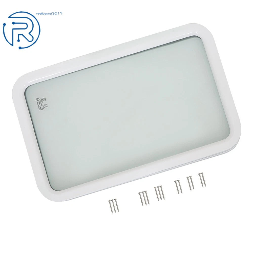 12" x 21" RV Entry Door Window with Tinted Glass for RV 