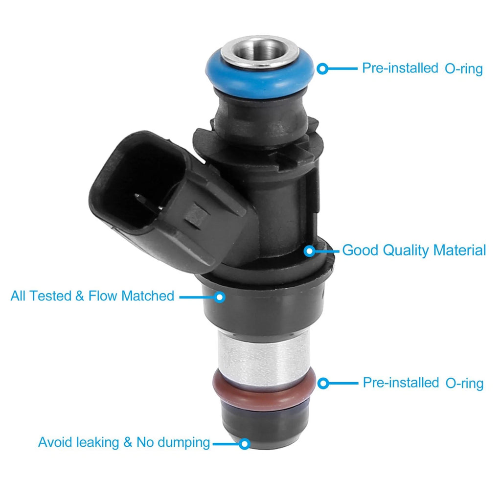 Set of 6 Fuel Injectors for Chevrolet Buick Saturn Pontiac 3.5L (2005–2010)