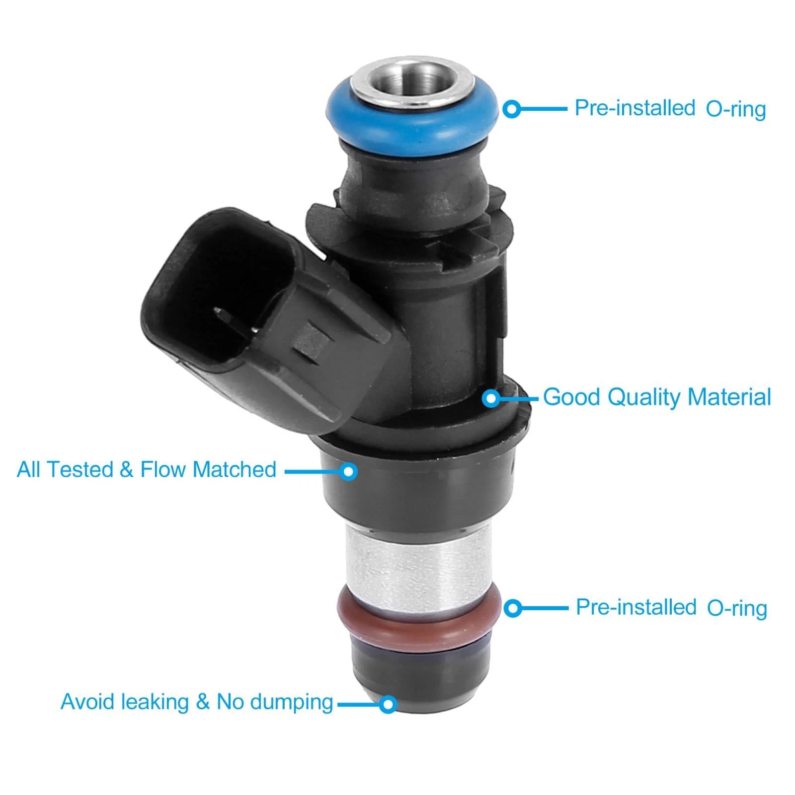 Set of 6 Fuel Injectors for Chevrolet Buick Saturn Pontiac 3.5L (2005–2010)