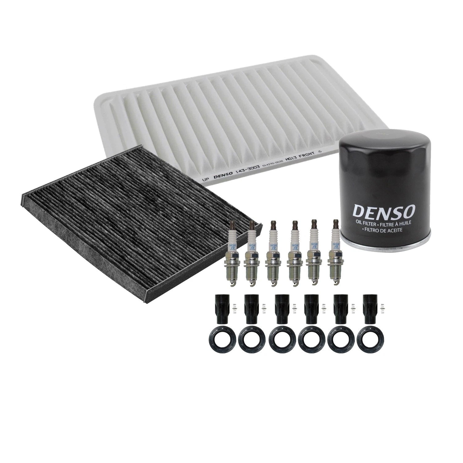 Tune Up Kit with 6 NGK Spark Plugs & Boots for Camry ES330 RX330 Solara (2002–2006)