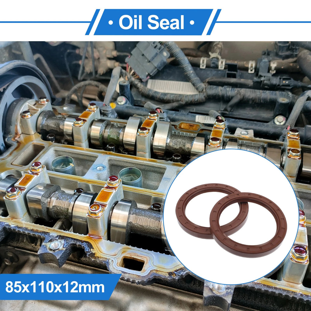 Set of 2 Oil Seal Rotary Shaft Seal FKM Rubber 85x110x12mm