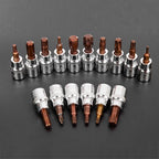 Drive Bit Socket Set H3-H10 47mm-T55 3/8 Inch Hex for Automotive