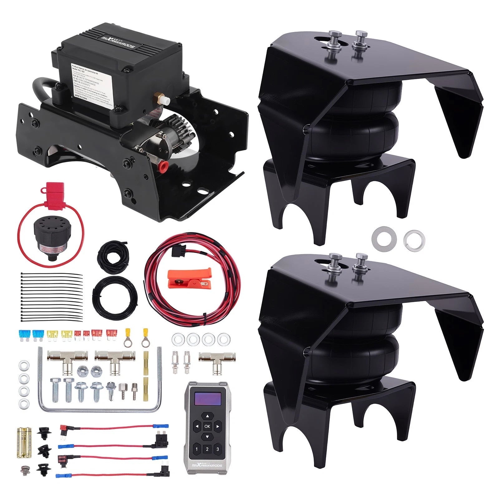 Air Springs + Wireless Compressor for Ram 1500 2500 3500 (2010–2023)