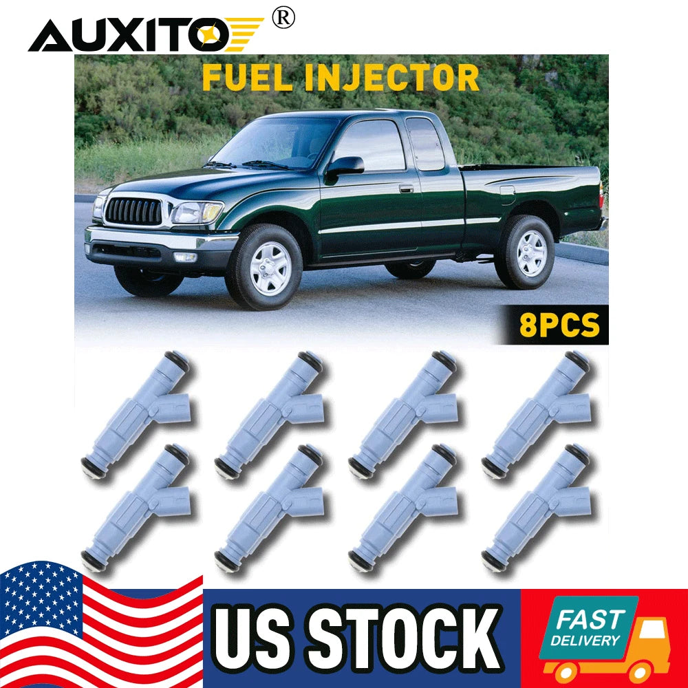 Set of 8 Upgrade Fuel Injectors for Dodge Ram 1500 4.7L (2002–2007)