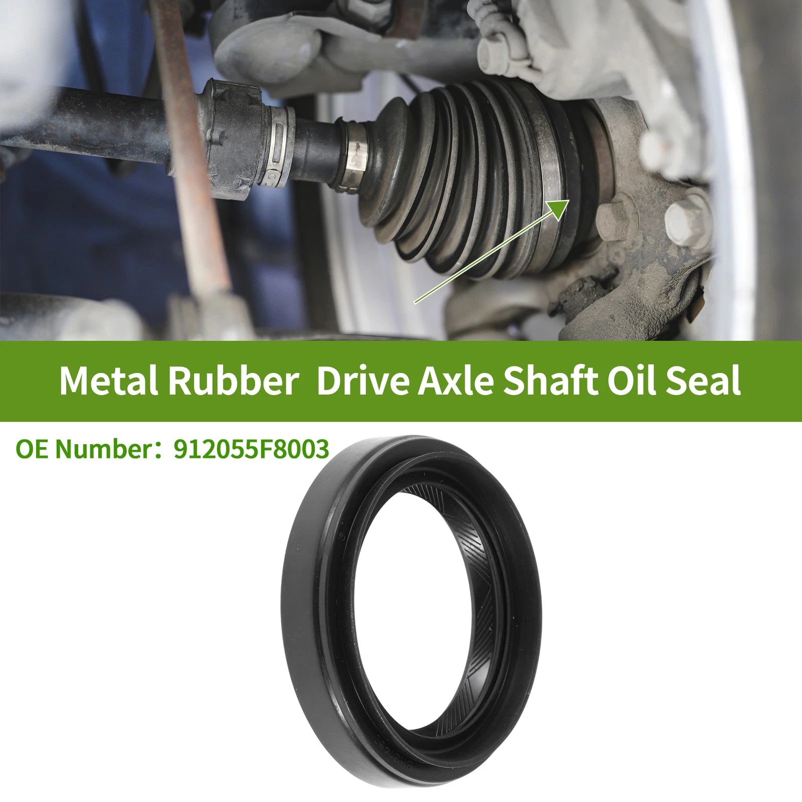 Front Left Drive Axle Shaft Oil Seal for Honda Pilot (2003–2015) No. 91205-5F8003