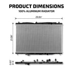 Aluminum Core Radiator for Honda CR-V 2.4L (2012–2016)