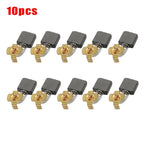 Set of 10 Carbon Brushes for Electric Motors (Fits Electric Drill)