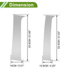 Set of 4 Pillar Window Trim for Chevy Suburban (2007–2013) Silver Tone