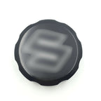 Black Brake Fluid Reservoir Cap Cover "S" for Suzuki GSXR600 GSXR750 GSXR1000 (2006–2023)