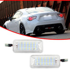 White LED License Plate Light for Scion FRS Subaru BRZ (2013–2020)