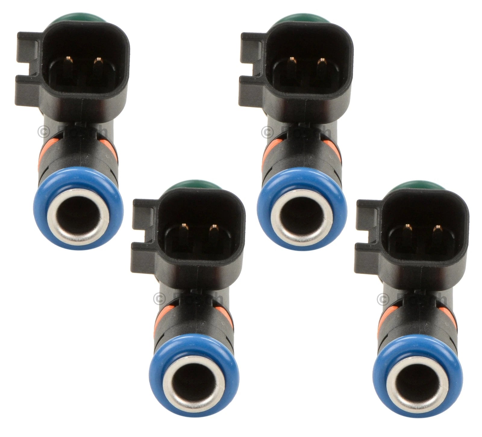 Set of 4 Bosch Fuel Injectors for Ford C-Max Focus Fusion Lincoln MKZ (2013–2018)