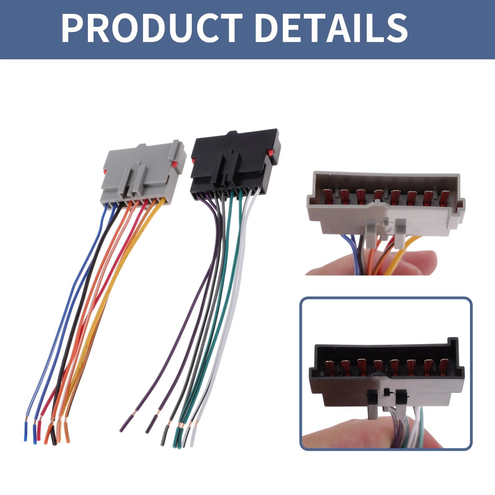 Set of 2 Car Stereo CD Player Wiring Harness 70-1770 for Ford Aerostar (1985–1997)