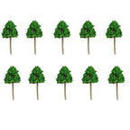 10Pc Model Tree Set for Garden Train Railroad Scenery