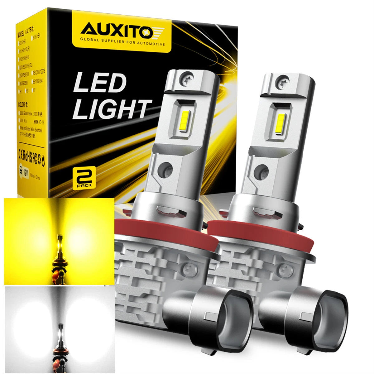 AUX LED Fog Driving Lights for Audi A6 (2012–2018)