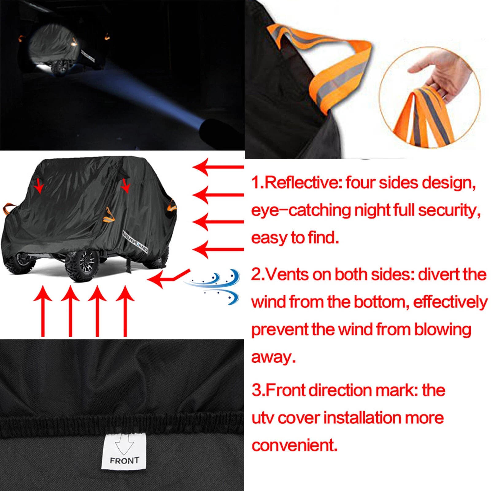 Utility Vehicle Cover for Polaris Ranger Crew XP 900 1000 (2013–2023)