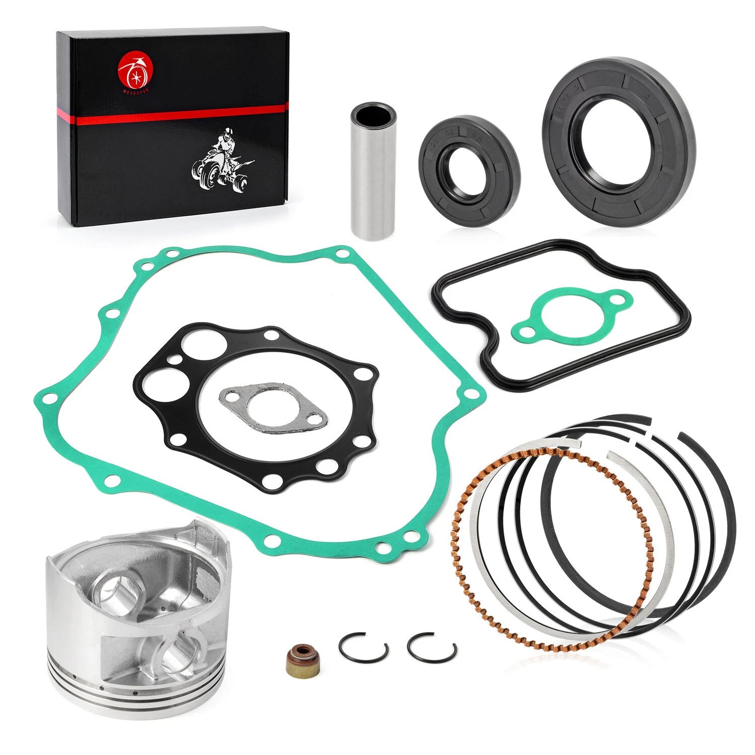 Engine Piston & Ring Gasket Rebuild Kit for Club Car DS Precedent FE350 (1996–2006)