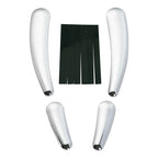 4x Chrome Swingarm Frame Inserts for Harley Softail FLSTF FLSTN (2008 - 2017)