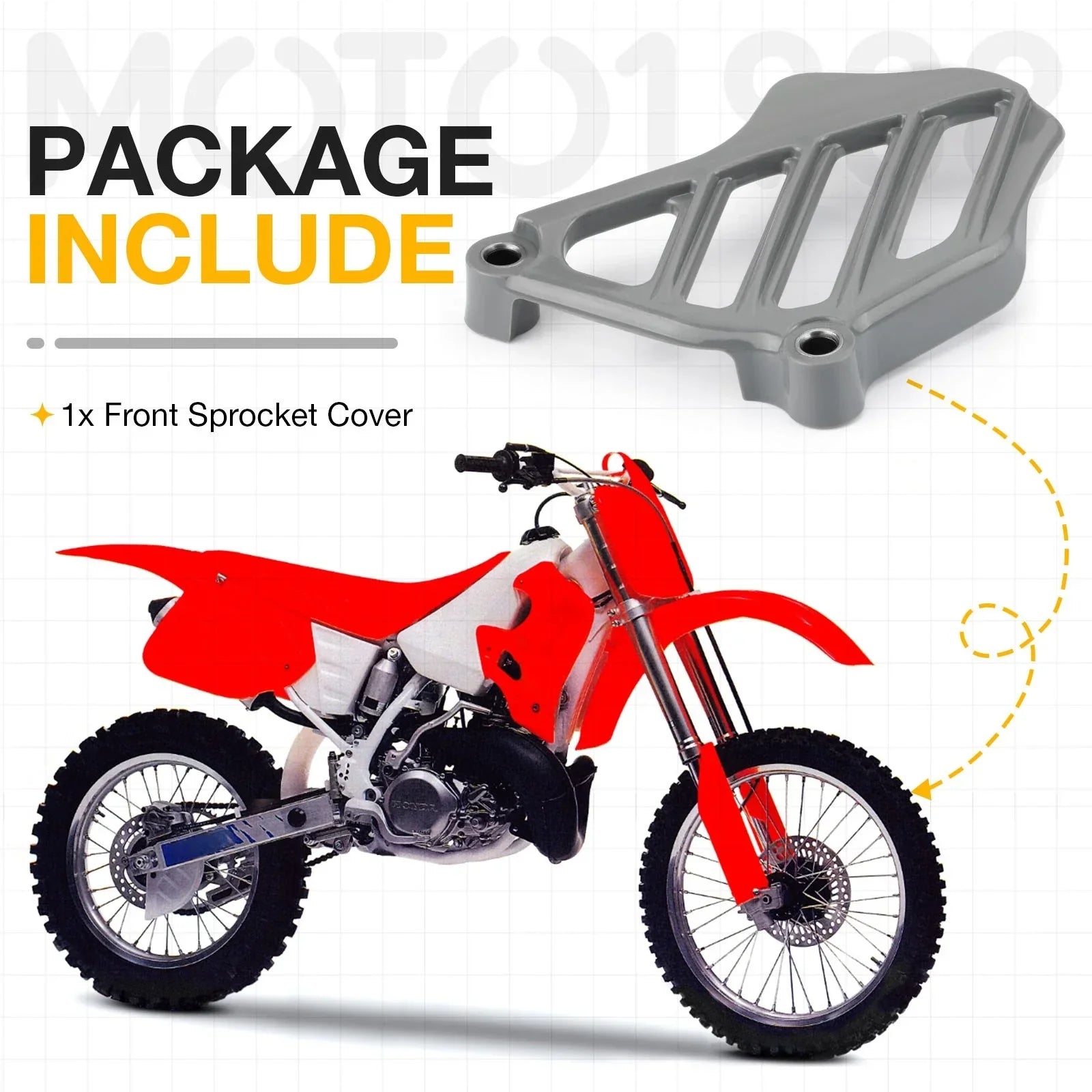 Front Sprocket Cover Guard Case Saver for Honda CR250 (1992–2001)