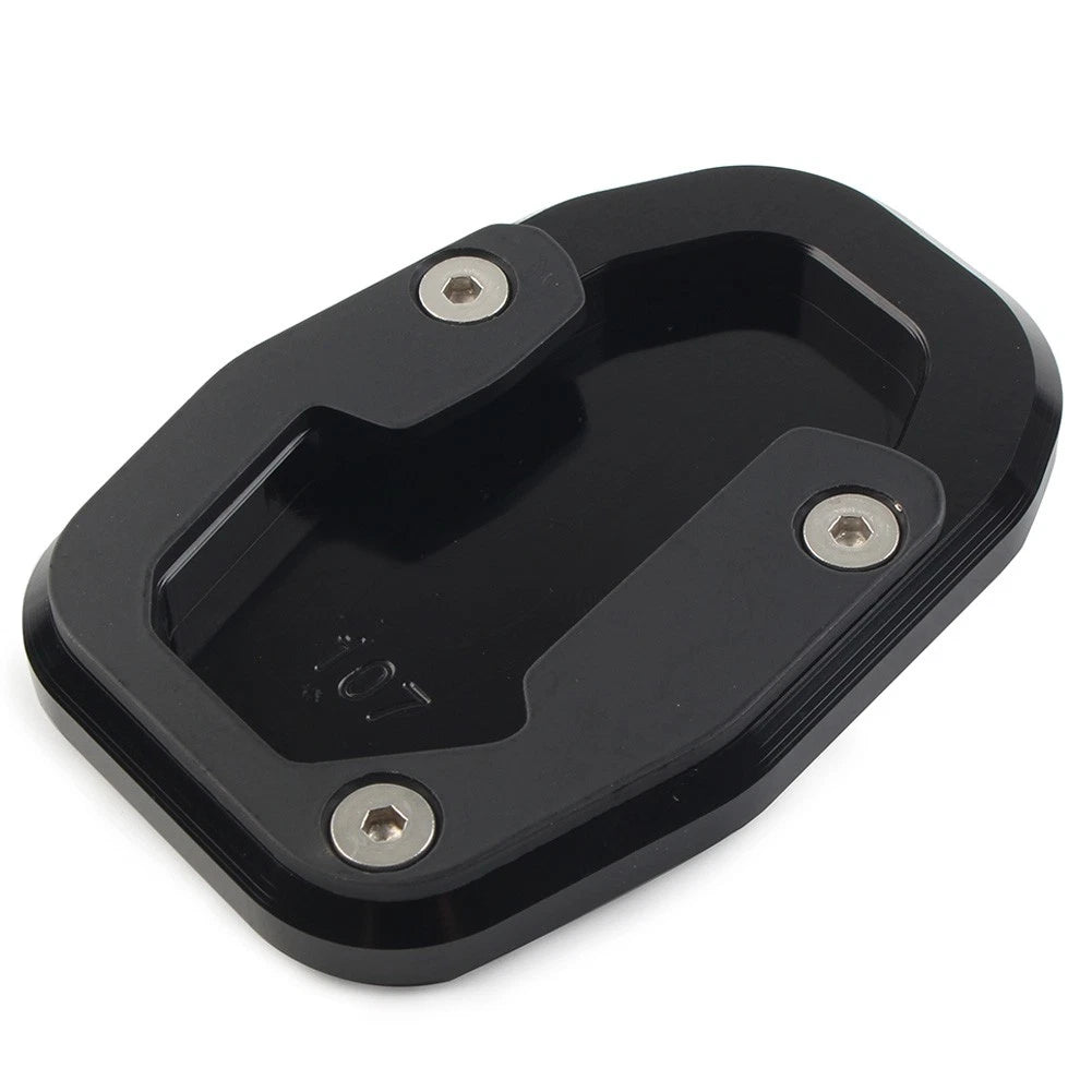 CNC Side Stand Enlarger Plate for Ducati Desert X (2022–2023) Aluminum Black