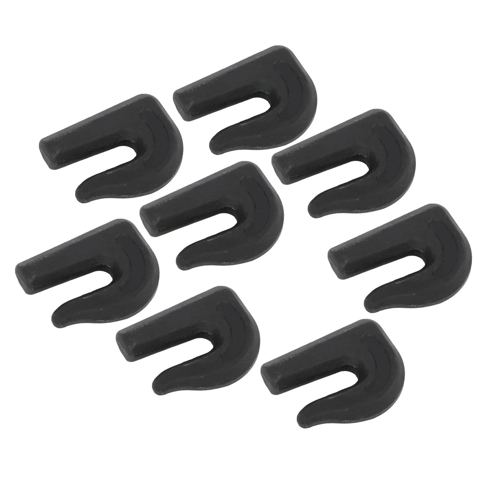Set of 8 G70 Weld-On Grab Hooks for Trailer Truck (6600lbs, 3/8")
