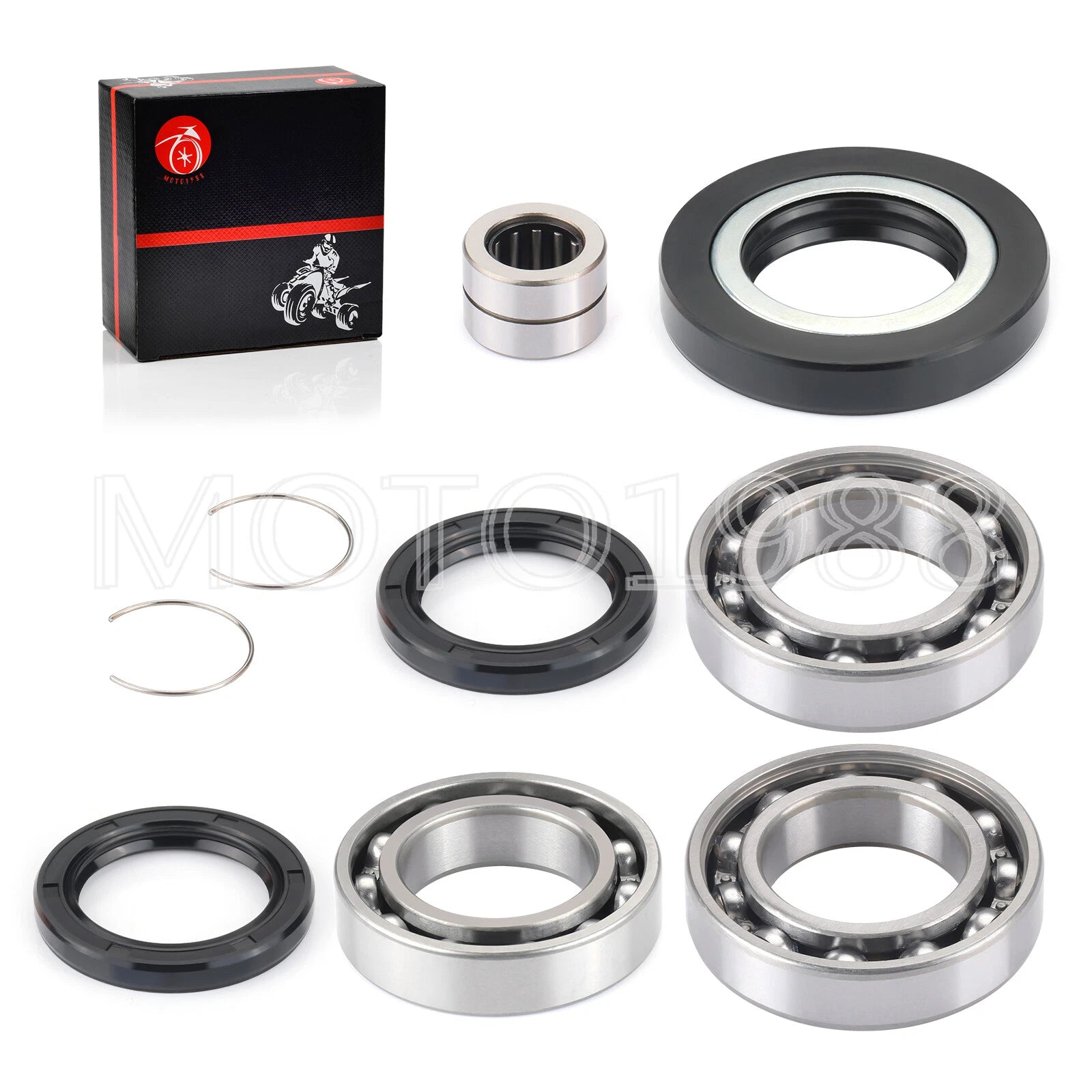 Rear Differential Bearing Seal Kit for Honda Rancher 420, Foreman 500 (2000-2023)