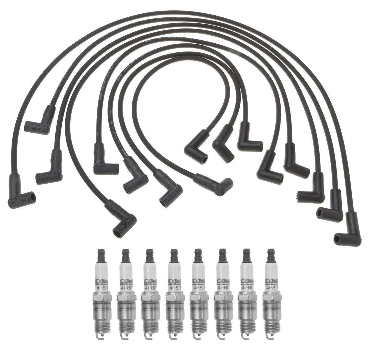 Pro Ignition Wire Set & ACDelco .045" HD Spark Plugs Kit for Jimmy V8 (1995–2005)