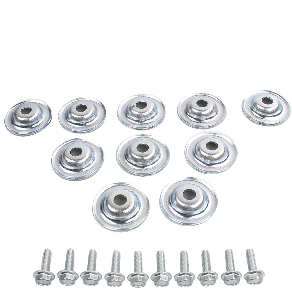 Set of 10 Skid Plate Washers for Polaris RZR 1000 900 800 570 XP Turbo