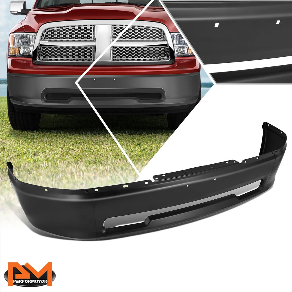 Steel Front Bumper Face Bar for Dodge Ram 1500 (2009–2012) Black