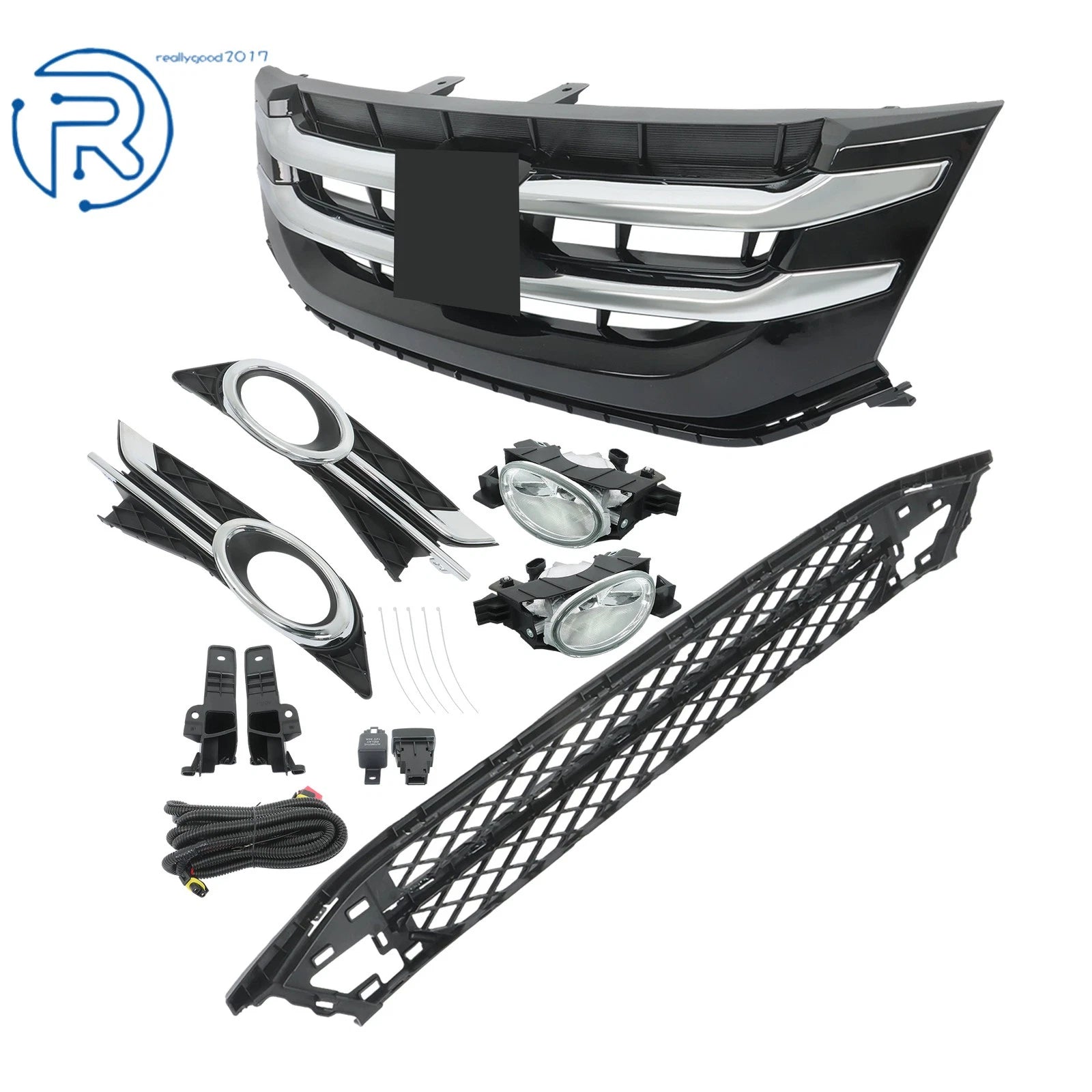 Upper Lower Grille & Fog Light Package for Honda Odyssey (2015–2017)