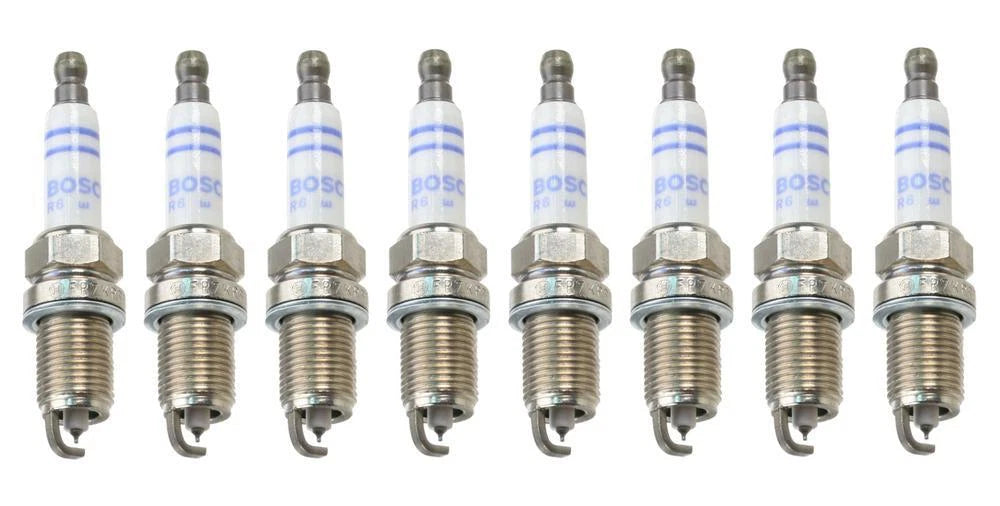 Set of 8 Double Platinum Spark Plugs for BMW E60 E66 E53 (2001–2010)