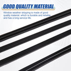 Set of 4 Window Seal Weatherstrip Trim for Honda Civic Sedan (2016–2019)