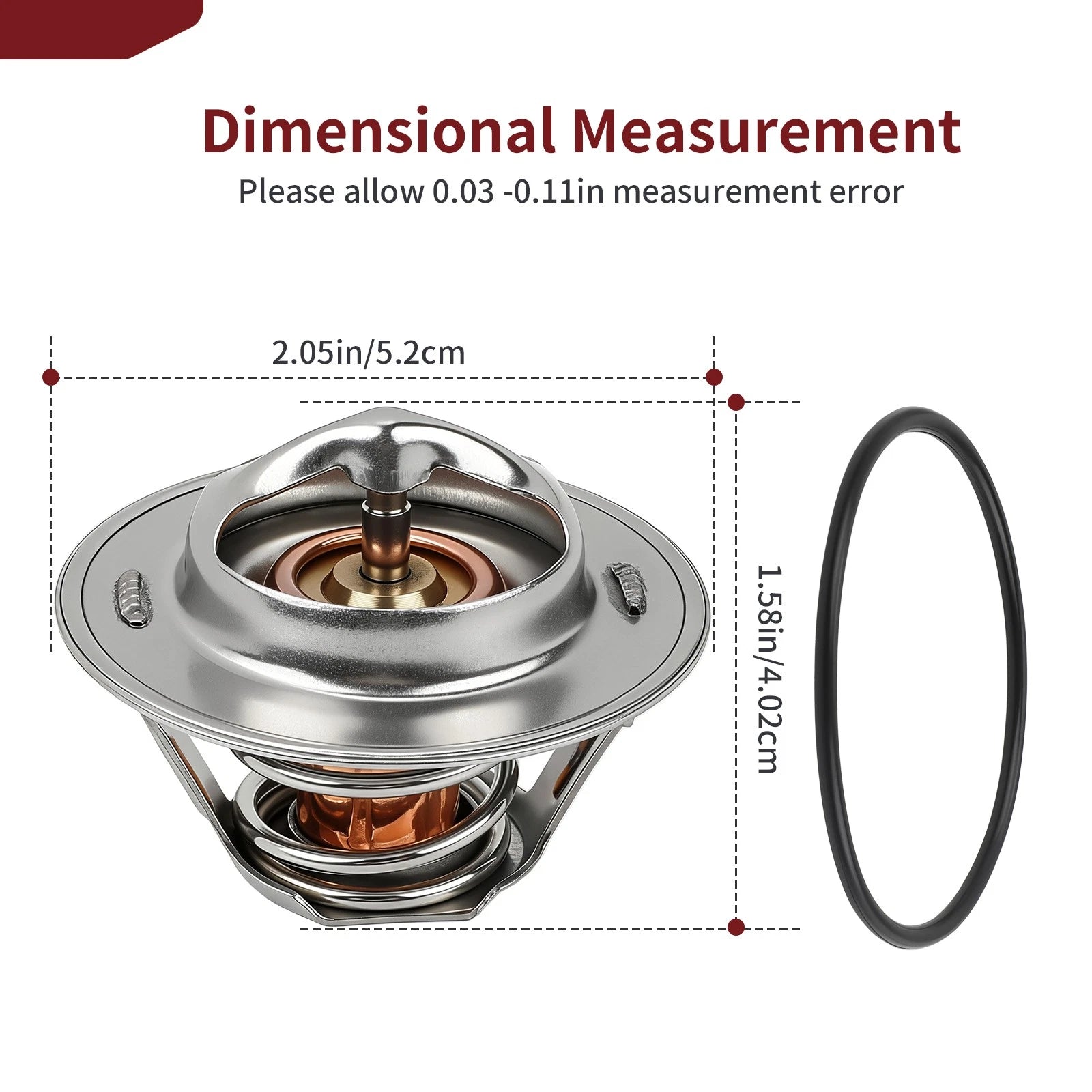 Thermostat 49054-1051 w/ O-Ring for Kawasaki Ninja ZX7 (1989–1995)