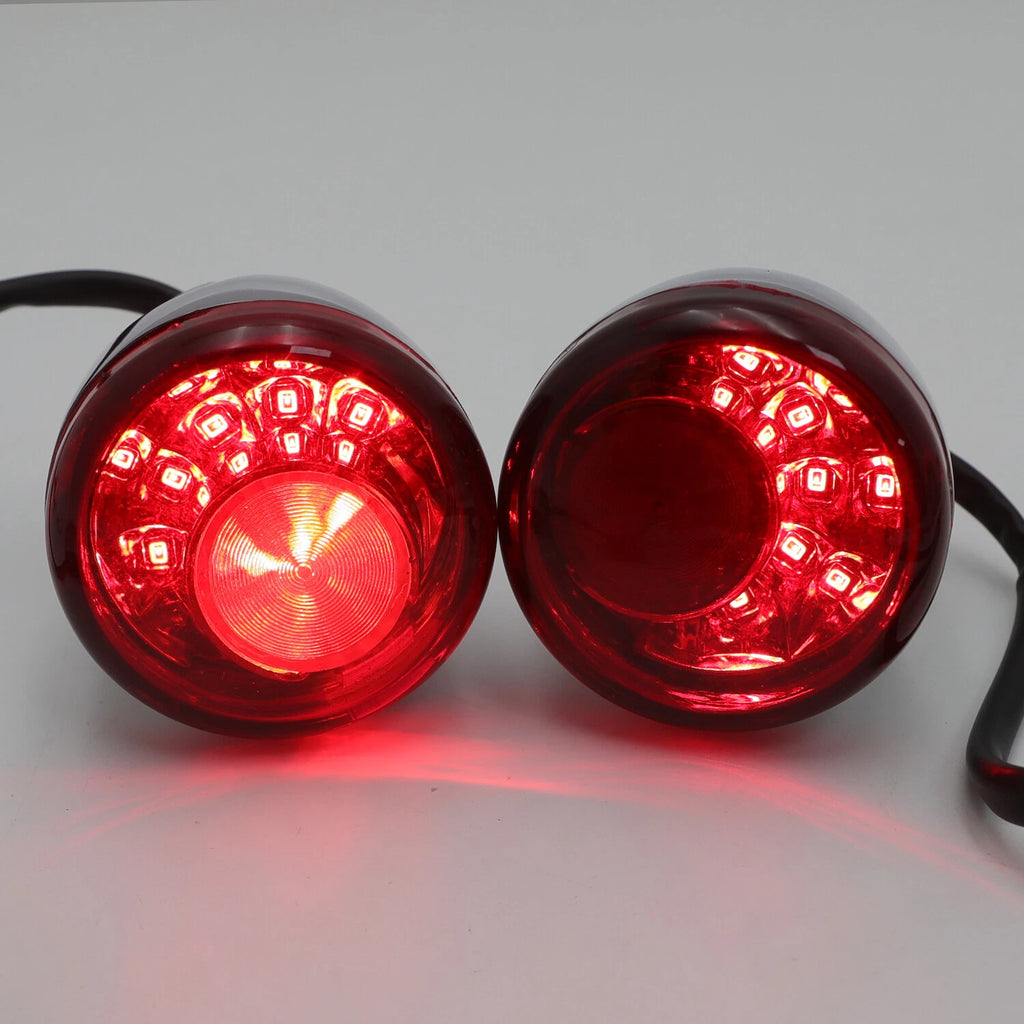 Red LED Rear Running Brake Turn Signal Indicator Light for Harley XL 883 1200 (1992)