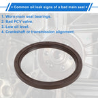 1 Pc Rear Crankshaft Oil Seal for Hyundai (MD174462, 21443-25000)