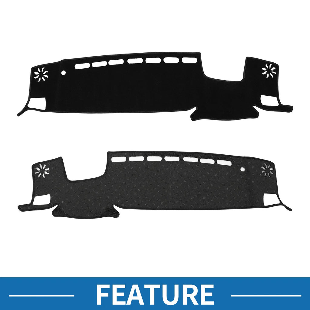 Dashboard Cover Mat for Toyota Highlander (2021–2024) HUD Black