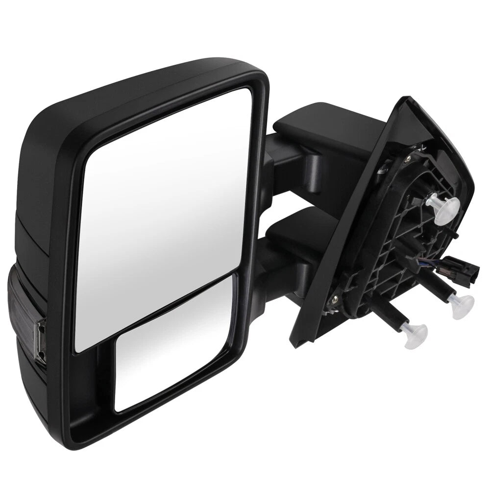 Set of 2 Power Heated Puddle Lamp Side Signal Mirrors for Ford F150 (2004–2014)