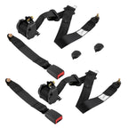 2X Universal Retractable 3 Point Seat Belt Adjustable Safety Belt